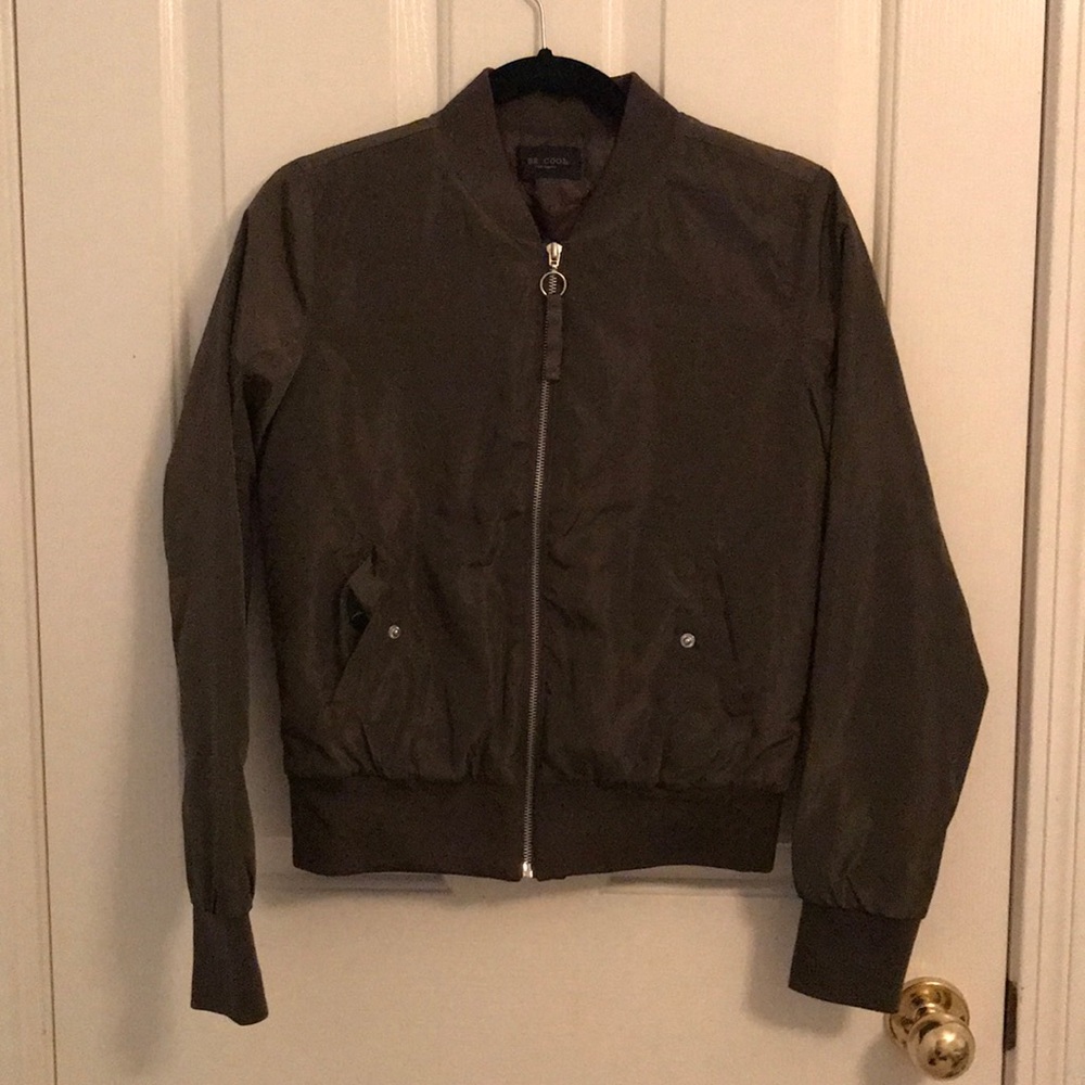 Dark Green Bomber Jacket